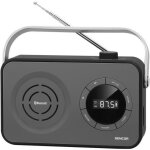 R�cepteur radio portable pll fm avec bt, usb, micro sd et aux - sencor - srd 3200 b