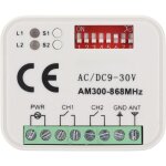 Rcepteur universel compatible avec la tlcommande doorhan 433, 92 mhz rcepteur sans fil 2 canaux 433 ...