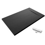 Receveur de douche 100x100 nilo noir ral 9005