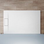 Sonni receveur de douche 140x90cm receveur de douche plat de haute qualit pour cabine de douche salle ...