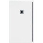 Receveur de douche 90 x 130 cm extra plat blanc en r�sine min�rale sarin couleur du receveur