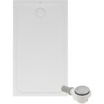 Receveur de douche antid�rapant 120 x 80 villeroy et boch lifetime plus cerasoft c�ramique blanc + bonde ...