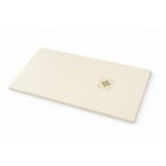 Receveur de douche ardesia extra - plat couleur cr�me ral 1013 80x170cm grille cr�me