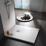 Receveur de douche basic effet pierre - dimensions : 110x70 cm