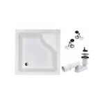Receveur de douche carr� besco igor 90x90 + siphon