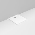 Receveur de douche en céramique 90x90xh4 cm avec écoulement côté mur - squash ceramica dolomite Receveur de douche en céramique 90x90xh4 cm avec écoulement côté mur - squash ceramica dolomite