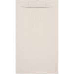 Kroos � - receveur de douche cr�me, texture pierre zeus, grille de couleur - 160 x 90 cm