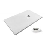Pdd - receveur de douche extra plat airstone eco blanc ral 9003 80x140