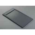 Bernstein - receveur de douche fonte minrale 160x90x4. 5cm anthracite mat + bonde dallmer, bac douche ...