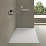 Receveur de douche ona aspect pierre extra - plat blanc