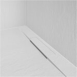 Mob - in ? receveur de douche extra - plat blanc 2, 8 cm ? surface antid�rapante classe c ? composite ...