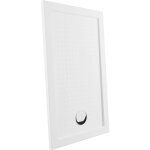 Parama - receveur de douche rectangulaire 70x70cm en acrylique blanc brillant design antidrapant hauteur ...