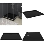 Receveur de douche rectangulaire abs noir 80x90 cm - receveur de douche - receveurs de douche - home ...