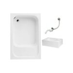 Receveur de douche rectangulaire avec si�ge roni 120x80 + siphon