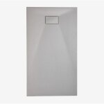 Receveur de douche rectangulaire soho en r�sine smc extra - plat, antid�rapant sklum gris clair 120 x ...