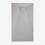 Receveur de douche rectangulaire soho en r�sine smc extra - plat, antid�rapant sklum gris clair 150 x ...