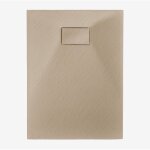 Receveur de douche rectangulaire soho en r�sine smc extra - plat, antid�rapant sklum marr�n arena claro ...