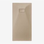Receveur de douche rectangulaire soho en r�sine smc extra - plat, antid�rapant sklum marr�n arena claro ...