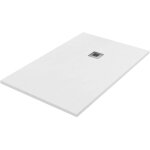 Receveur de douche en résine couleur blanc 70x140 cm avec caillebotis et bonde - showey Receveur de douche en résine couleur blanc 70x140 cm avec caillebotis et bonde - showey