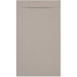 Kroos  - receveur de douche sable, texture pierre zeus, grille de couleur - 160 x 80 cm