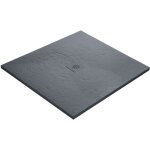 U - tile ? receveur de douche � poser 70 x 70 cm ? r�sine gris ardoise ? extra plat 25 - 35 mm ? antid�rapant ...