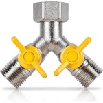 Rechange valve 1 / 2 raccord y laiton vanne 3 voies en douchette adaptateur robinet d'arr�t robinet de ...