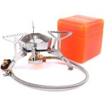 R�chaud de camping � gaz 3500 w, br�leur camping, po�le ultra - l�ger cuisini�re ext�rieur pliable, coupe ...