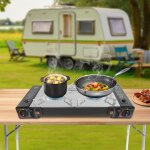 R�chaud � gaz barbecue � double br�leur et double usage r�chaud de camping portable avec r�chaud de camping ...
