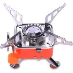 Rchaud  gaz, brleur au butane lger, rchaud  gaz de camping pliable, allumage lectronique pour ...