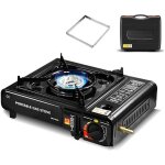 R�chaud � gaz portable pour camping avec �tui de transport ? cuisini�re compacte pour barbecue, pour ...