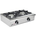 Réchaud gaz professionnel - 2 feux - 13000 w - sofraca Réchaud gaz professionnel - 2 feux - 13000 w - sofraca