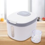 R�cipient de conservation herm�tique de 5 kg, distributeur de riz, avec couvercle et verre doseur, bo�te ...