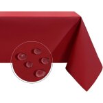 Rectangular tablecloth, waterproof and stain - resistant, washable, selected wrinkle - resistant polyester ...