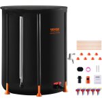 Recuperateur deeau de pluie pliable, 380 l, reservoir deeau de pluie portable bac de systeme de collecteur ...