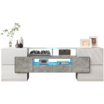 Redom - meuble tv élégant, meuble bas. blanc brillant, 145 cm, éclairage led, meuble de salon. conception ... Redom - meuble tv élégant, meuble bas. blanc brillant, 145 cm, éclairage led, meuble de salon. conception ...