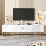 Redom - meuble tv moderne, meuble bas, meuble de salon avec tiroirs, adapt aux tlviseurs de 70  79 ...
