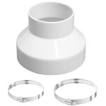 [jamais utilis�]r�ducteur de conduit, 150 mm � 100 mm, r�ducteur de ventilateur extracteur de ventilateur, ...