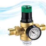 Rducteur de pression de 3 / 4 pouces, rducteur de pression avec manomtre d'eau et filtre  mailles, ...