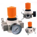 R�ducteur de pression d'air pneumatique 3 / 4 pouce avec manom�tre 16 bar