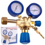 R�ducteur de pression pour bouteilles d'oxyg�ne 10 bar avec manom�tre en laiton g3 / 4