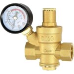 Reducteur de pression eau dn20 3 / 4 pouce avec manometre pression eau, fabriqu 100% en laiton de haute ...