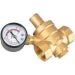 R�ducteur de pression d'eau dn20 r�gulateur de pression en laiton 3 / 4  eau avec manom�tre r�ducteur ...