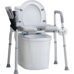 R�ducteur wc - rehausseur de toilettes - si�ge de toilette sur�lev� - largeur hauteur r�glable - poign�e ...