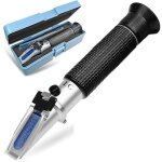 Réfractomètre portable alcoomètre pour mesurer le pourcentage d'alcool en volume 0 - 80 % (v / v), pour ... Réfractomètre portable alcoomètre pour mesurer le pourcentage d'alcool en volume 0 - 80 % (v / v), pour ...