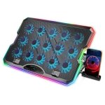 Refroidisseur ordinateur portable - refroidissement ultra rapide - rgb - 15 ventilateurs silencieux - ...