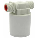 R�gulateur de niveau d'eau 81x50mm - valve sph�rique flottante avec filetage ext�rieur pour tours d'eau ...