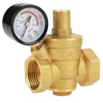 R�gulateur de pression, dn25 r�glable en laiton pression d'eau durable r�duction de r�gulateur r�ducteur ...