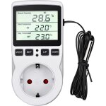 R�gulateur de temp�rature 230v / 50hz prise thermostat prise minuteur digital, prise thermostat chauffage ...