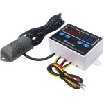 Rgulateur de temprature et d'humidit, thermostat hygrostat numrique avec sonde, contrleur humidit ...