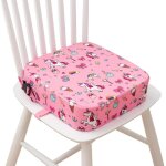 Rehausseur de chaise enfant, r�hausseurs coussin avec 2 sangles, boucle de s�curit�, motif de dessin ...